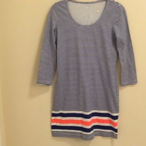 Lily Pulitzer white and blue stripe dress
